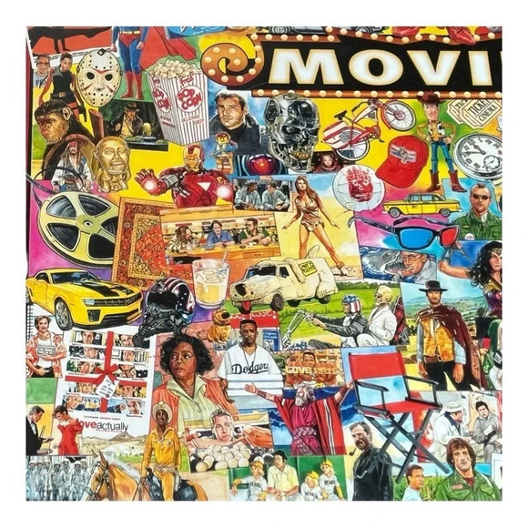 White Mountain Jigsaw Puzzle "Movies" 1000 Pieces 24" x 30" Movies‎ Films - Picture 6 of 10